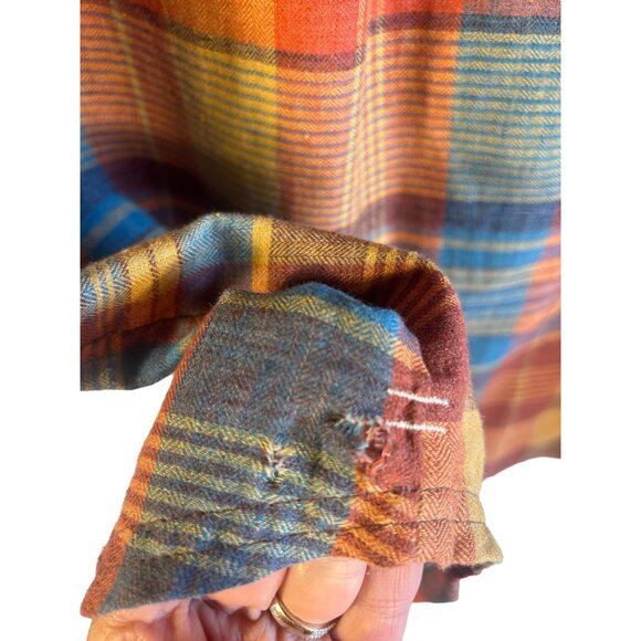 Toad&Co Women's Fall M Plaid Button Down Shirt Dress Belted READ - Picture 8 of 10